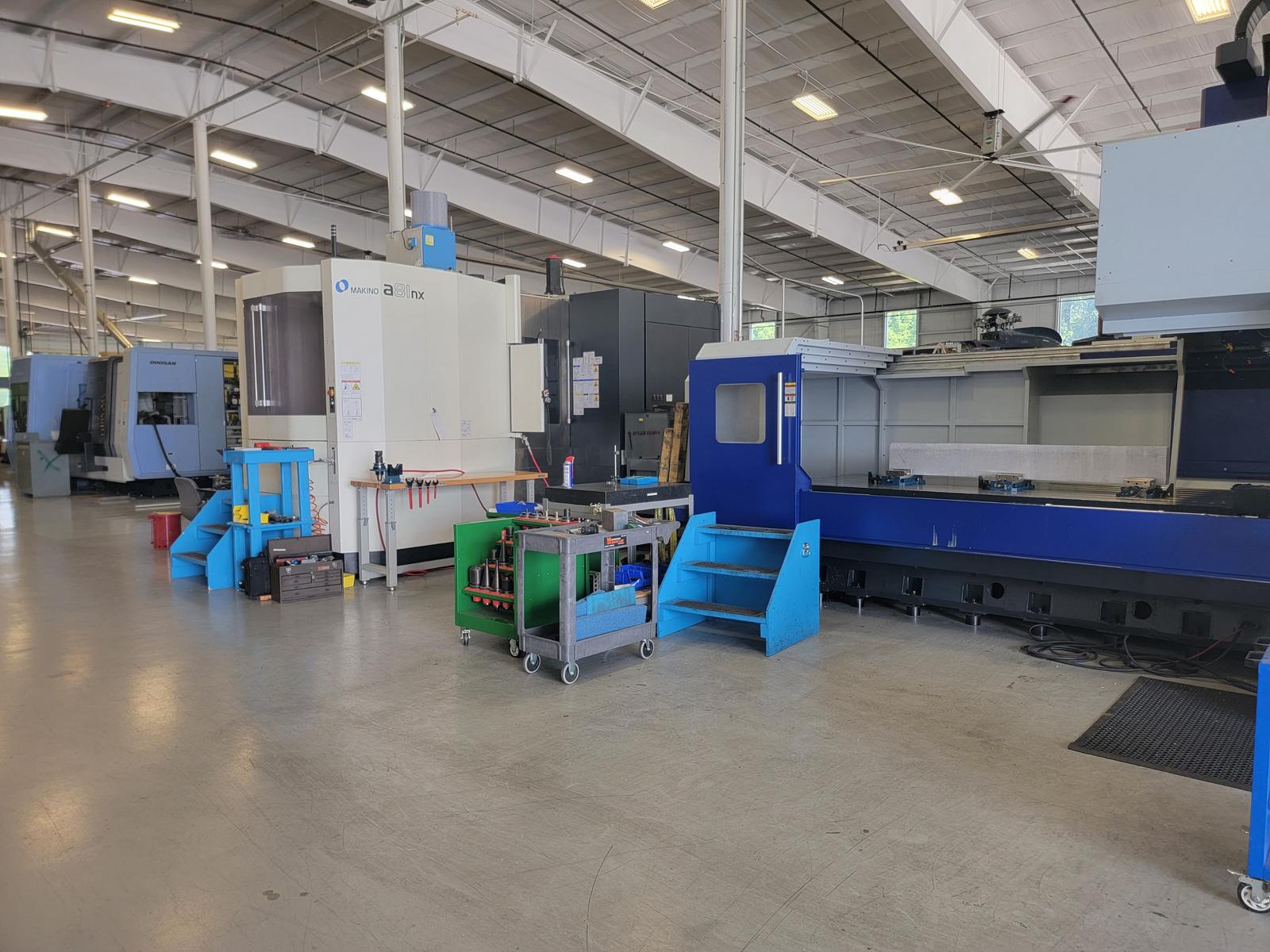 Carson Helicopters CNC machining shop floor