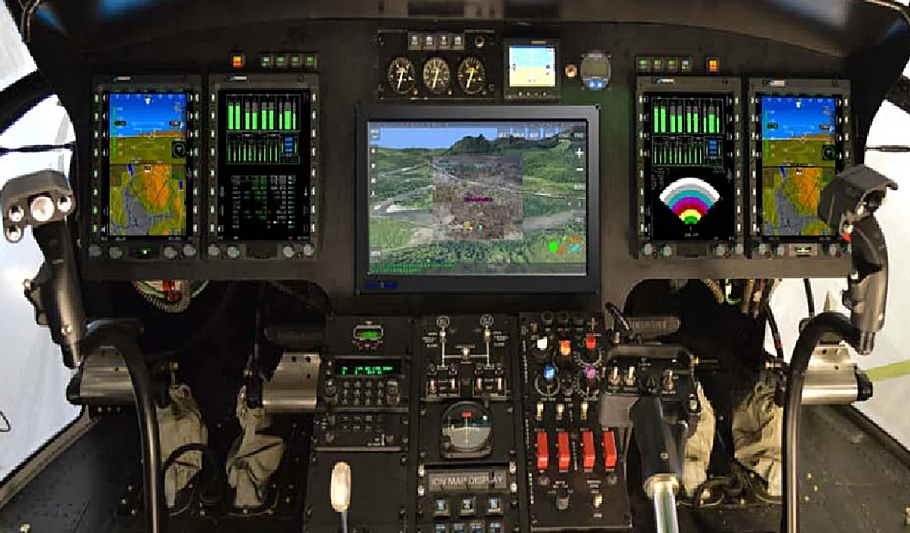 S-61T glass cockpit