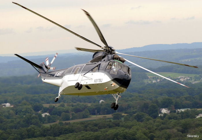 S-61T Sea King in flight